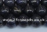 CPY775 15.5 inches 14mm round pyrite gemstone beads wholesale