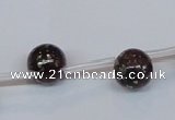 CPY781 Top drilled 10mm round pyrite gemstone beads wholesale