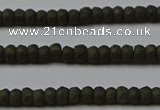 CPY810 15.5 inches 2*3mm faceted rondelle matte pyrite beads