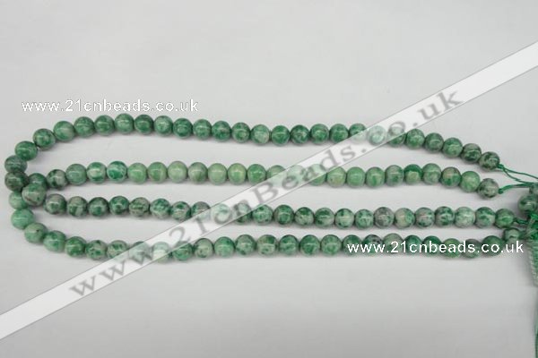 CQJ203 15.5 inches 8mm round Qinghai jade beads wholesale