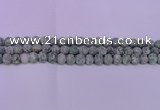 CQJ250 15.5 inches 4mm round matte Qinghai jade beads