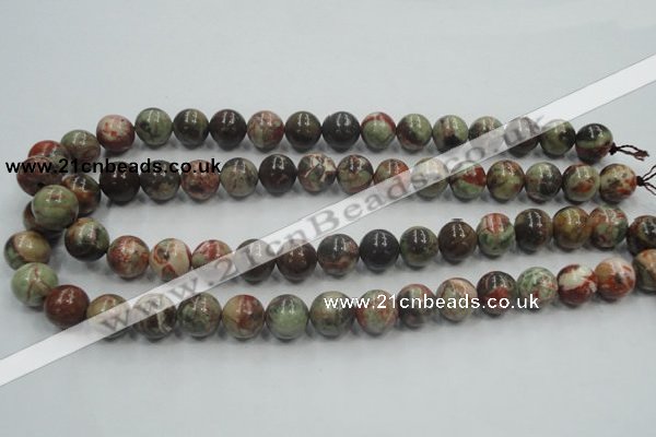 CRA01 15.5 inches 8mm round natural rainforest agate gemstone beads