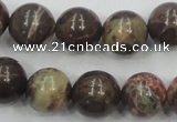 CRA05 15.5 inches 16mm round natural rainforest agate gemstone beads