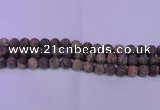 CRA123 15.5 inches 10mm round matte rainforest agate beads