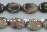 CRA15 15.5 inches 13*18mm oval natural rainforest agate beads