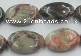 CRA16 15.5 inches 18*25mm oval natural rainforest agate beads