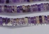 CRB1005 15.5 inches 2*4mm heishi dogtooth amethyst beads wholesale