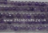 CRB102 15.5 inches 2.5*4mm faceted rondelle amethyst beads