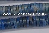 CRB1028 15.5 inches 2*7mm heishi lapis lazuli beads wholesale