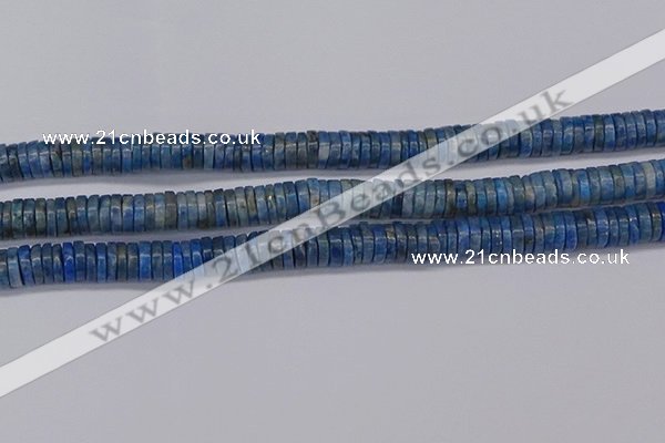 CRB1028 15.5 inches 2*7mm heishi lapis lazuli beads wholesale