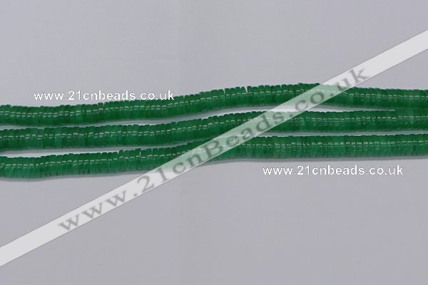 CRB1030 15.5 inches 2*4mm heishi green aventurine beads wholesale