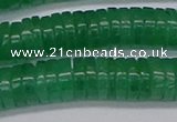 CRB1033 15.5 inches 2*7mm heishi green aventurine beads wholesale