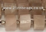 CRB1059 15.5 inches 7*9mm - 8*10mm faceted tyre moonstone beads