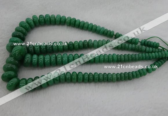 CRB1107 15.5 inches 5*8mm - 9*18mm rondelle green aventurine beads