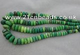 CRB1108 15.5 inches 5*8mm - 9*18mm rondelle grass agate beads