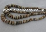 CRB1109 15.5 inches 5*8mm - 9*18mm rondelle chrysanthemum agate beads