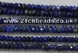 CRB111 15.5 inches 2.5*4mm faceted rondelle sodalite gemstone beads