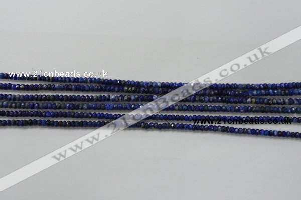 CRB111 15.5 inches 2.5*4mm faceted rondelle sodalite gemstone beads