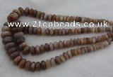 CRB1112 15.5 inches 5*8mm - 9*18mm rondelle moonstone beads