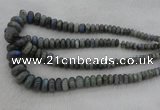 CRB1114 15.5 inches 5*8mm - 9*18mm rondelle labradorite beads