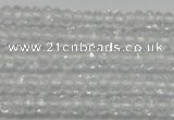 CRB112 15.5 inches 2.5*4mm faceted rondelle white crystal beads