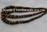 CRB1135 15.5 inches 5*8mm - 9*18mm faceted rondelle tiger eye beads