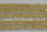 CRB114 15.5 inches 3*4.5mm faceted rondelle citrine gemstone beads