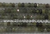 CRB118 15.5 inches 3*5mm faceted rondelle labradorite beads