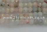 CRB1201 15.5 inches 3*4mm faceted rondelle morganite beads