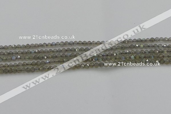 CRB1202 15.5 inches 3*4mm faceted rondelle labradorite beads