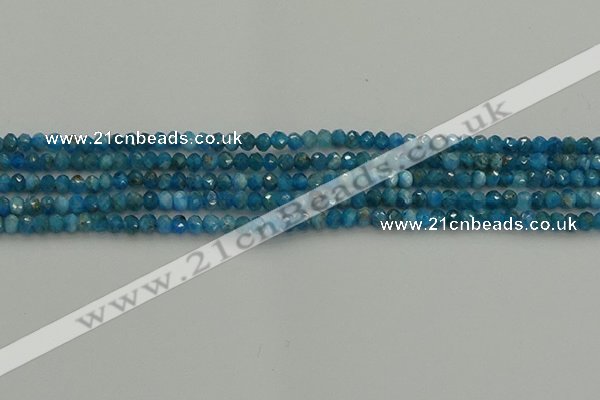 CRB1203 15.5 inches 3*4mm faceted rondelle apatite beads