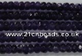 CRB121 15.5 inches 4*6mm faceted rondelle amethyst beads