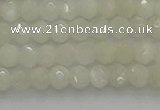 CRB1211 15.5 inches 4*6mm faceted rondelle white moonstone beads