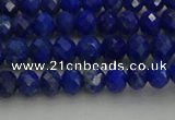 CRB1217 15.5 inches 4*6mm faceted rondelle lapis lazuli beads