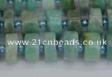 CRB1232 15.5 inches 6*10mm tyre amazonite gemstone beads