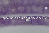 CRB1270 15.5 inches 4*6mm faceted rondelle lavender amethyst beads