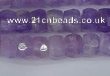 CRB1271 15.5 inches 5*8mm faceted rondelle lavender amethyst beads