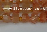 CRB1290 15.5 inches 4*6mm faceted rondelle moonstone beads