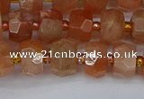 CRB1291 15.5 inches 5*8mm faceted rondelle moonstone beads