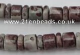 CRB137 15.5 inches 6*12mm & 10*12mm rondelle artistic jasper beads