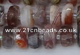 CRB1381 15.5 inches 6*10mm faceted rondelle botswana agate beads