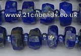 CRB1391 15.5 inches 6*10mm faceted rondelle lapis lazuli beads