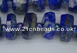 CRB1394 15.5 inches 8*16mm faceted rondelle lapis lazuli beads