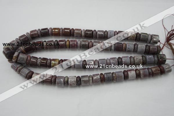 CRB142 15.5 inches 6*12mm & 10*12mm rondelle ocean agate beads