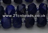 CRB1451 15.5 inches 8*10mm faceted rondelle lapis lazuli beads