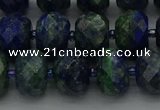 CRB1454 15.5 inches 8*10mm faceted rondelle chrysocolla beads