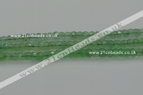 CRB1459 15.5 inches 5*8mm faceted rondelle green fluorite beads