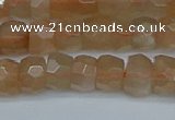 CRB1468 15.5 inches 4*6mm faceted rondelle moonstone beads