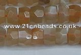 CRB1469 15.5 inches 5*8mm faceted rondelle moonstone beads