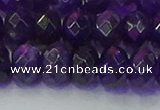 CRB1806 15.5 inches 6*10mm faceted rondelle amethyst beads